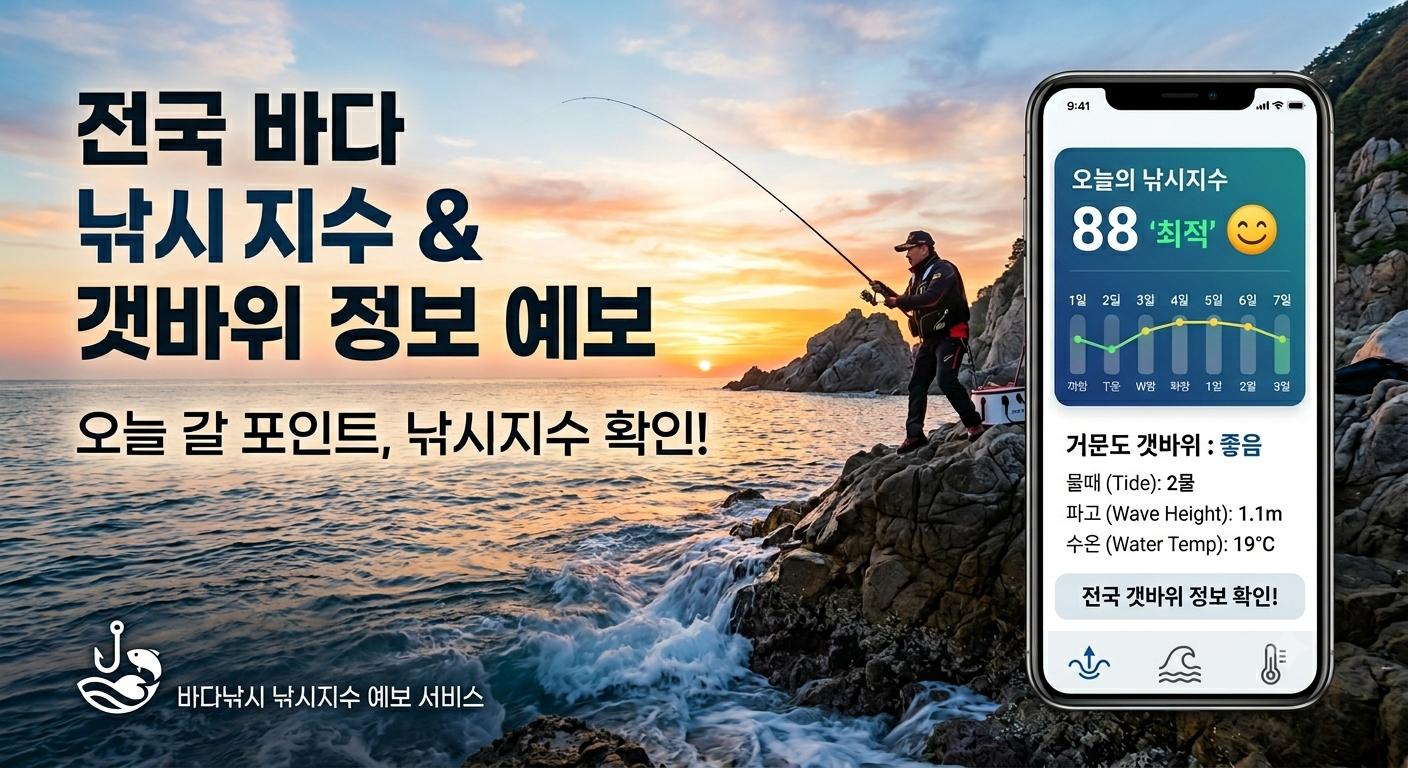 서해 바다낚시지수